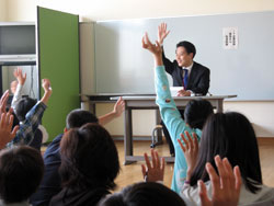 東京都内の小学校にて